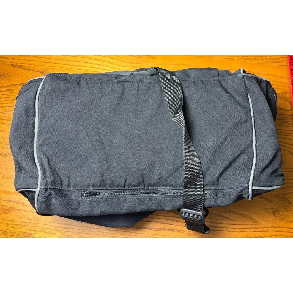 JanSport NFL Network 39L Duffel Bag-Black Canvas, Sports Gym w/Lock, Medium